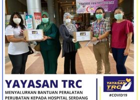 7 APRIL 2020 YTRC Menyalurkan bantuan peralatan perubatan kepada hospital Serdang bagi membantu menangani covid 19